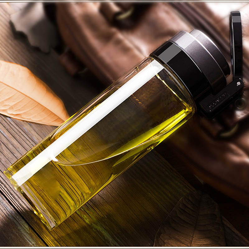 玻璃杯單層加厚便攜車(chē)載男女士泡茶水杯隨手耐熱透明水晶杯子